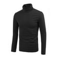 thumbnail image 2 of INSPIRE CHIC Men's Sweaters Pullover Turtle Neck Long Sleeve Stretchy Slim Fit Tops 34 Black, 2 of 8