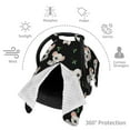 thumbnail image 3 of Car Seat Cover Baby - Gray Black Koala Print Breathable Infant Car Seat Cover for Baby Carseat, Lightweight Comfort Baby Essentials Must Haves Newborn Stuff for Girl Boy, 3 of 7