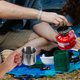thumbnail image 3 of Taza de acero inoxidable para acampar al aire libre con asa plegable, ideal para mochileros, senderismo, caza, pesca y aventuras, color plateado, 3 of 8