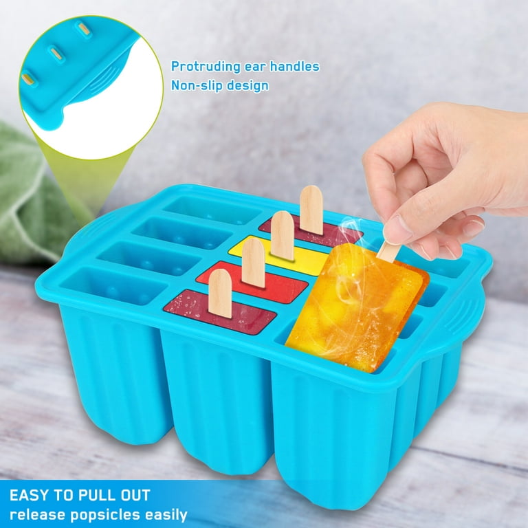 Silicone Popsicle Molds Mini 9-cavity Baby Popsicle Molds Food Grade DIY Ice  Pop Mold with Colorful Plastic Sticks Reusable Popsicle Makers (Orange) -  Yahoo Shopping