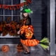 thumbnail image 3 of Set de decoración de brujas de Halloween | Utilería de escoba voladora, sombrero de bruja desmontable, disfraz de plástico y red para disfraces de Halloween | Decoración espeluznante de fiesta, 3 of 6