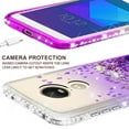 thumbnail image 6 of Compatible for Motorola Moto E5 Play Case, Moto E5 Cruise Case, with [Temper Glass Screen Protector] SOGA Diamond Liquid Quicksand Cover Cute Girl Women Hybrid Phone Case - Clear/Purple, 6 of 6