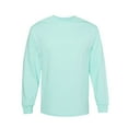 thumbnail image 2 of American Apparel Men's Long Sleeve Tee | 6 oz Fleece Crewneck Sweatshirt | 6 Pack, Celadon, Size S, 2 of 5