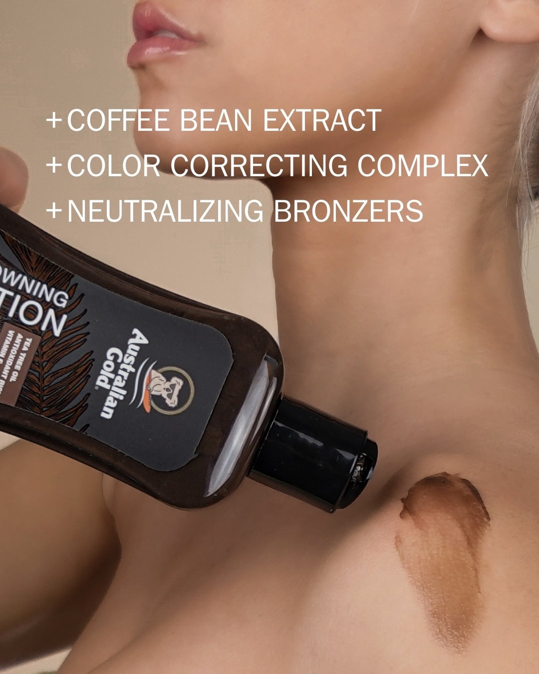 Australian Gold Browning Lotion Without SPF, Dark Tanning, Antioxidant Rich, 8 fl. oz