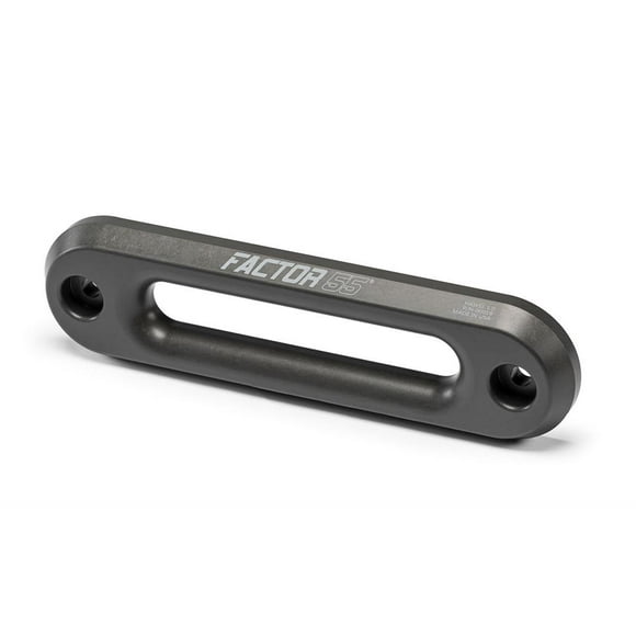 Factor 55 Winch Fairlead 00016 Hawse Style; For Use With Synthetic Rope; Anodized; Gun Metal Gray; 1 Inch Thick Aluminum