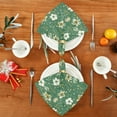 thumbnail image 4 of GZHJMY Set of 6 Green Wildflowers Satin Napkin Square 20 Inches Table Napkins Soft Smooth Decorative Napkins for Wedding Banquet Party Decoration, 4 of 6