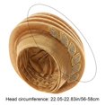 thumbnail image 3 of Slccxzc Gold Accent Pre Tied Turban Hat, Twisted Braid Head Wrap for Women, 3 of 7