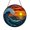 Acrylic 3.5 Inch, variant on Sunrise Ocean Wave Window Sun Catcher, Bright Stained Glass Style Hanging Decor, Coastal Gift
