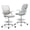 Gray-Adjustable arm, variant on Atilioo Drafting Desk Chair, Ergonomic Home Office Chair with Lumbar Support, Flip-up Arms, Footrest, 360° Swivel, Height Adjustable, Gray