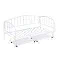 thumbnail image 3 of Roomfitters Twin Size Stylish Metal Daybed with 2 Drawers, Space-Saving Bedroom Furniture, White, 3 of 4