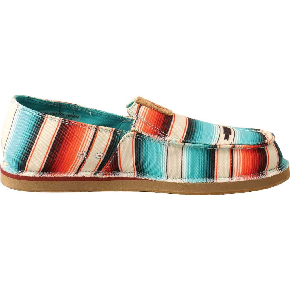 Twisted X Women's Twisted X WHYCL01 Hooey Moc Toe Slip On Sunset Serape Fabric 9 M Walmart