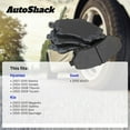 thumbnail image 3 of AutoShack Front Ceramic Brake Pad Set for Kia & Hyundai, Soul 2010-2013 Sonata 2004-2010 Elantra 2007-2010 Sportage 2005-2009 Tucson 2005-2009 Optima 2003-2010, FWD 4WD AWD L4 1.6L 2.0L 2.4L V6 2.7L, 3 of 5