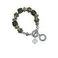 thumbnail image 1 of Silvertone Large Greek Letter - Phi - Fall Crystal Bead Charm Bracelet, 1 of 1