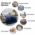 thumbnail image 6 of Throw Blanket for Couch Forest Tree Soft Fleece Flannel Blankets Cozy Lightweight Blanket for Home Sofa Living Room Misty Forest Silhouette Nature Ombre Bed Throws 50" x 60", 6 of 9