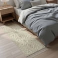 thumbnail image 5 of Kitchen Rug Runner 2'x 5', Beige Boho Indoor/Outdoor Washable Carpet with Tassels, Vintage Ethnic Floral Abstract Geometric Reversible Low-Pile Soft Area Rug for Living Room, Bedside, Sink, 5 of 9