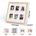 thumbnail image 3 of Style Universal Wood Frame for 3Inch/5Inch/6inch/SQ Photos Picture Frame Picture Frame Hanging Wall Photos Album, 3 of 4