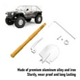 thumbnail image 3 of RC Crawler Shovel, Aluminum Alloy & Iron Adjustable Shovel Tool for 1/10 RC Crawler Trucks Metal Accessory for SCX24 Trail Rig, 3 of 7