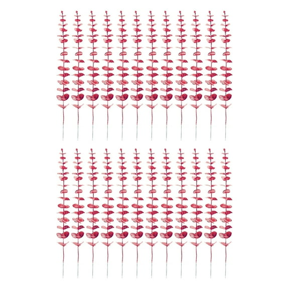 Fake Flowers Clearance! 24Pcs Artificial Leaves Long Stems Plants Artificial Flower Latex Real Bridal Wedding Bouquet Home Decoration Flower Floral Arrangement Farmhouse Home Decoration