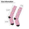 thumbnail image 2 of Pofeuu pink Holiday Joy Print Stockings, Adult Running Hiking Socks for Youth and Adult, 2 of 6