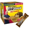 FITCRUNCH Snack Size Protein Bars, Designed by Robert Irvine, World’s Only 6-Layer Baked Bar, Just 3g of Sugar, Gluten Free, High Protein & Soft Cake Core (18 Count Peanut Butter + 1 Chocolate Chip Co