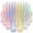 Ribbed Color Collection-1, variant on 48 Pack Disposable Wine Glasses 9 Oz - Stemless Plastic Shatterproof Champagne Flutes & Cocktail Cups Unbreakable Recyclable Mimosa For Weddings Parties Bulk