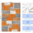 thumbnail image 6 of Dish Towels, Abstract Absorbent Kitchen Towels 1 PC, Oil Painting Block Microfiber Hand Towels Dish Cloths Tea Towels for Home&nbsp; Bathroom,18X28-Inch, Orange Gray, 6 of 6