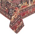 thumbnail image 2 of BSDHOME Vintage Persian Nature Animals Floral Rug Cotton Linen Tablecloth 60x104 inches Tablecover Desk Table Cloth For Dining Room, Tea Table, Picnics, Parties, 2 of 4