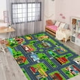 thumbnail image 5 of Kids Carpet Playmat, Rug for Playroom, Mat, Kids Play Rugs Town City Road Map Rug, Extra Large Boys, Track Play Rug Bedroom, Living Room, 78.7X 59 Inch, 5 of 8