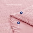 thumbnail image 4 of Juego de edredón HYMOKEGE Pink Queen Seersucker 7 piezas, 4 of 8