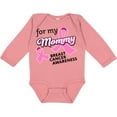 thumbnail image 3 of Inktastic For My Mommy - Breast Cancer Awareness Boys or Girls Long Sleeve Baby Bodysuit, 3 of 5