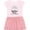 Pink With Stripes, variant on Inktastic Together, We Fight Lung Cancer Awareness Gift Toddler Girl Dress