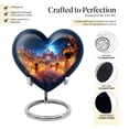 thumbnail image 3 of Enchanted Eve Of Lights Small Urns For Ashes - Heart Urn For Human Ashes Men - Haven - Cosmic Urn For Celestial Dreams - Infinite Ashes Journey (3inch,1pcs), 3 of 5