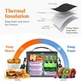 thumbnail image 3 of Lifewit Reusable Insulated Lunch Bag for Men, Lunch Box Women, Portable Cooler Freezable Soft Lunchbox Leakproof with Adjustable Shoulder Strap for Adult for Work Picnic or Travel, Black 15L, 3 of 9