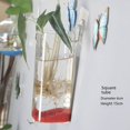 thumbnail image 4 of Wall Hanging Hydroponic Glass Vase Transparent Fish Tank Green Flower Pot Creative Home Wall Hanging Decorations, 4 of 7
