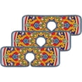 thumbnail image 2 of SKYSONIC Faucet Absorbent Mat 4 Pcs Colorful Ethnic Ornamental Mandala Kitchen Faucet Splash Catcher Washable Counter Drying Pads Behind Faucet for Kitchen Bathroom, 2 of 7