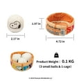 thumbnail image 2 of kashima and Peanuts Bun Toy, Crinkle Sound Catnip Toys, Interactive cat Exercise Kicker Toys, 2 of 5