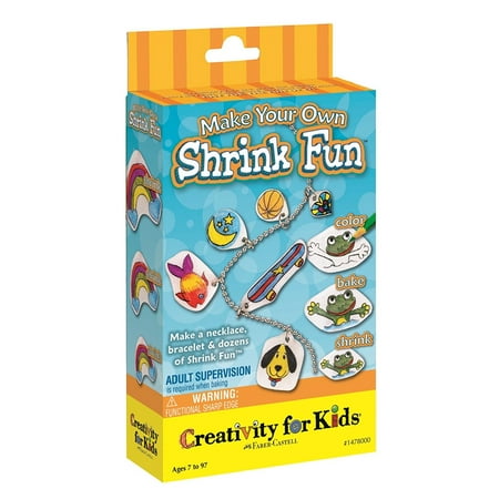 Shrink Art Plastic Creativity For Kids Make Your Own Shrink Fun, Make your own Shrinky Dinks kit by Creativity for Kids. Package includes 5 sheets of shrink film, colored pencils, ball.., By Faber Castell ()