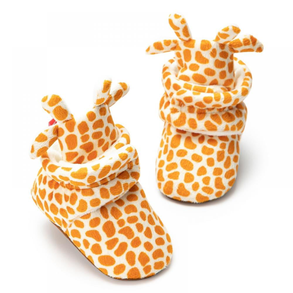 Newborn Toddler Infant Baby Crib Shoes Girls Boys Anti-slip Cotton Socks Boots W 