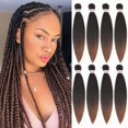 thumbnail image 1 of Cabello trenzado preestirado ATRAENTE de 18 pulgadas, 8 paquetes, Ombre, 1 of 8