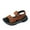 #042-Brown, variant on Children's Summer Beach Sandals Soft Soled Flat Shoes Beach Vacation Sandals