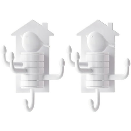 

2 PCS Towel Hangers Wall Mount Clothes Hook Wall-mounted Bird Vertical