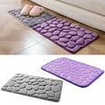 thumbnail image 5 of DISHAN Cobblestone Embossed Floor Mat - Water Absorbent - Non-Slip - Bathroom Floor Carpet - Household Supply, 5 of 8