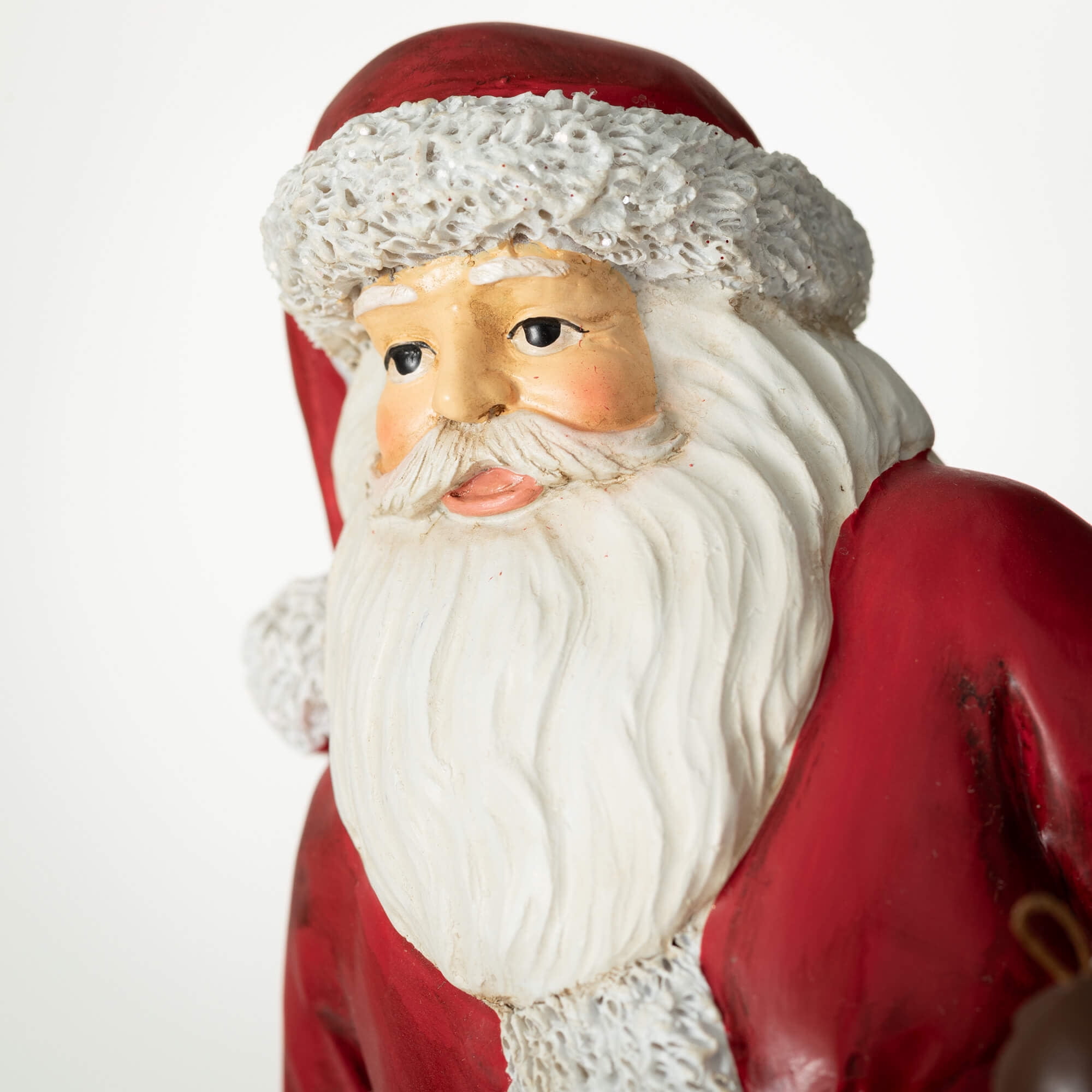 12.25"H Sullivans Christmas Woodland Santa With Wreath, Multicolor