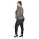 thumbnail image 3 of Blusa Roman Fashion Cuello Drapeado Talla Extra Cafe 36, 3 of 5