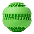 thumbnail image 1 of Pelota de juguete para perros, juguete interactivo resistente a mordeduras para masticar, jugar y limpiar verde pequeño, 1 of 8