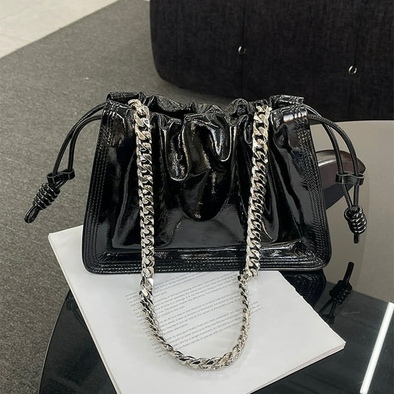 Genuine Leather Messenger Bag 2025 New Genuine Leather Versatile Crossbody Shoulder Chain Cloud Bag