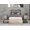 Gray Wash + MDF+Metal, variant on Twin Bed Frame, Storage Headboard with Charging Station, Solid and Stable, Noise Free, No Box Spring Needed, Easy Assembly