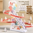 thumbnail image 2 of Pista para Subir Escaleras con Forma de Conejo Tobogán Automático Macey Bunny Juguete para Niños con Música, 2 of 6