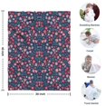 thumbnail image 4 of Pioneer Flower Floral Print Pattern Blanket,Comfortable Soft Lamb Wool Throw Blanket,All Season,Warm Lightweight Blankets for Sofa Bed Couch Living Room Chair,30"x40", 4 of 4