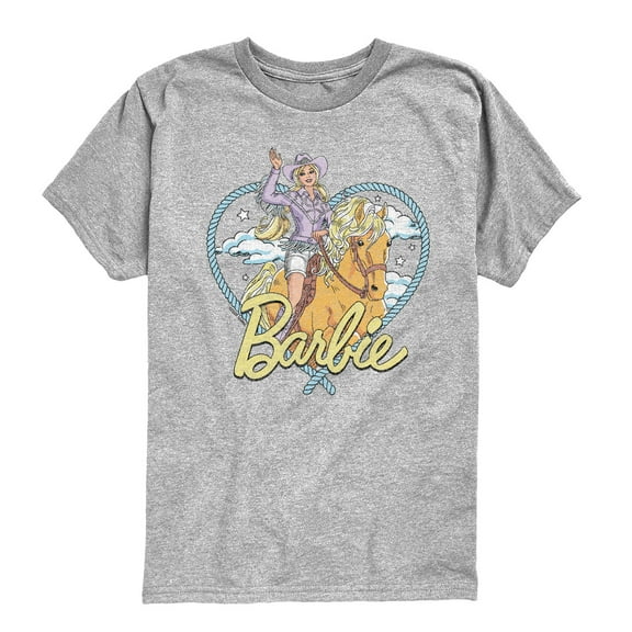 Barbie - Western Barbie Heart - Youth Short Sleeve Graphic T-Shirt